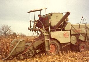 Mais dreschen 1969
