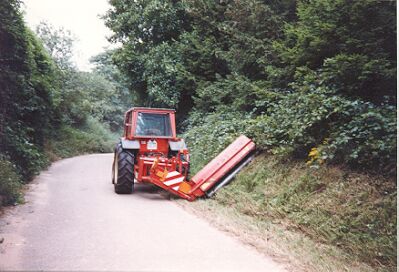 Mulchen von B&ouml;schungen